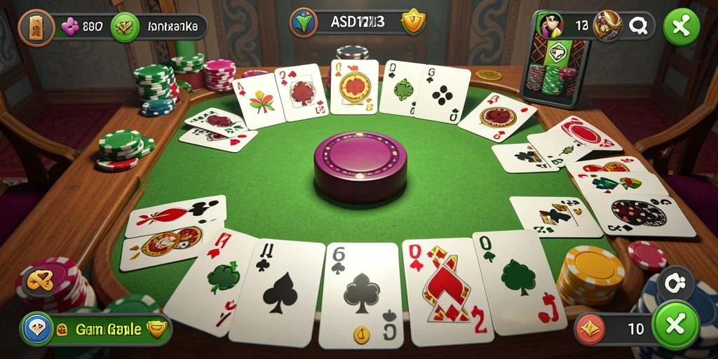 Tampilan gameplay seru dari game Gaple ASD123.