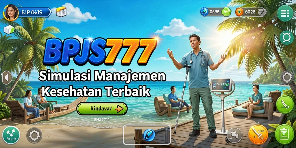 Tampilan gameplay simulasi manajemen kesehatan yang menarik.