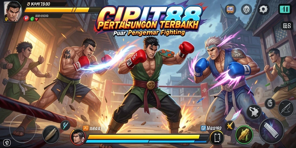 Tampilan gameplay mendebarkan di CIPIT88 dengan pertarungan seru.