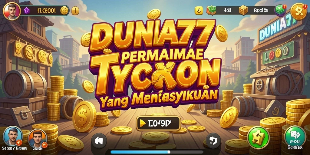 Tampilan gameplay seru DUNIA77 dalam membangun bisnis