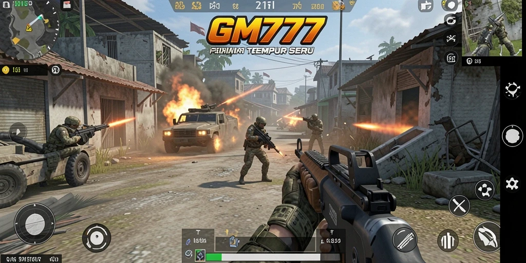 Tampilan menawan dari gameplay TPS GM777.