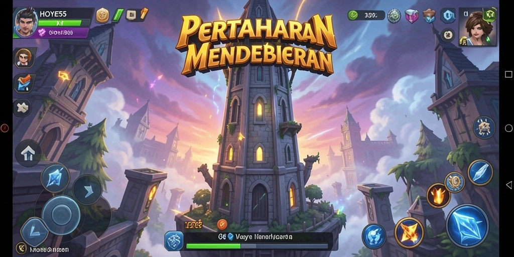 Gameplay menara pertahanan yang intens dan menarik di HOYE55.