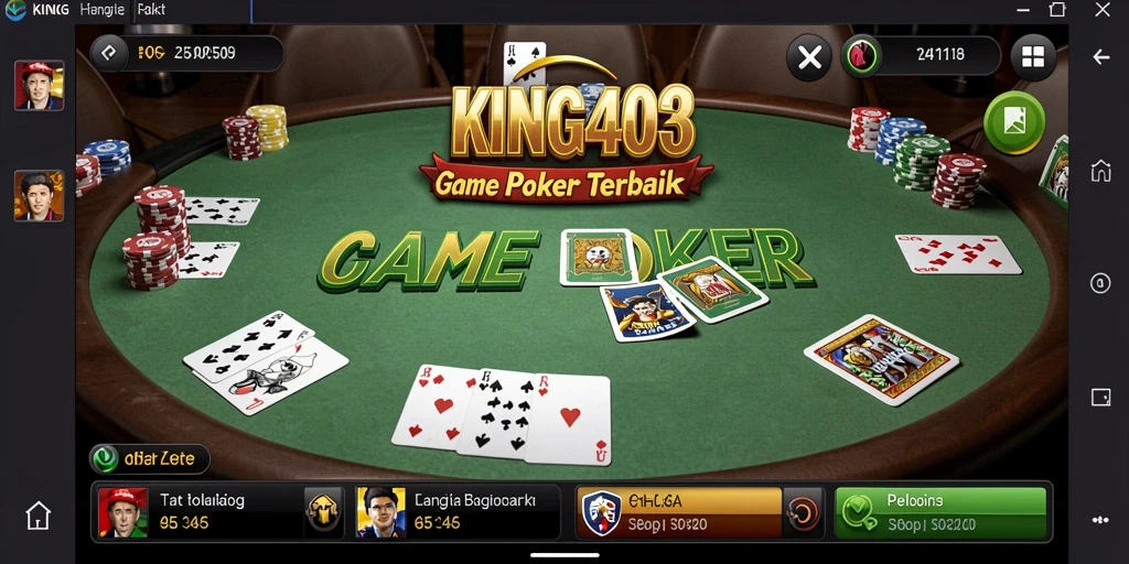 Tampilan screenshot KING403 menampilkan gameplay poker yang mendebarkan.