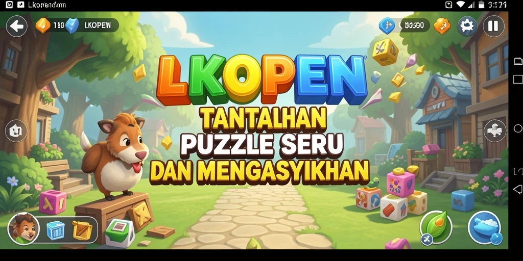 Tampilan gameplay LKOPEN yang menantang dan interaktif.