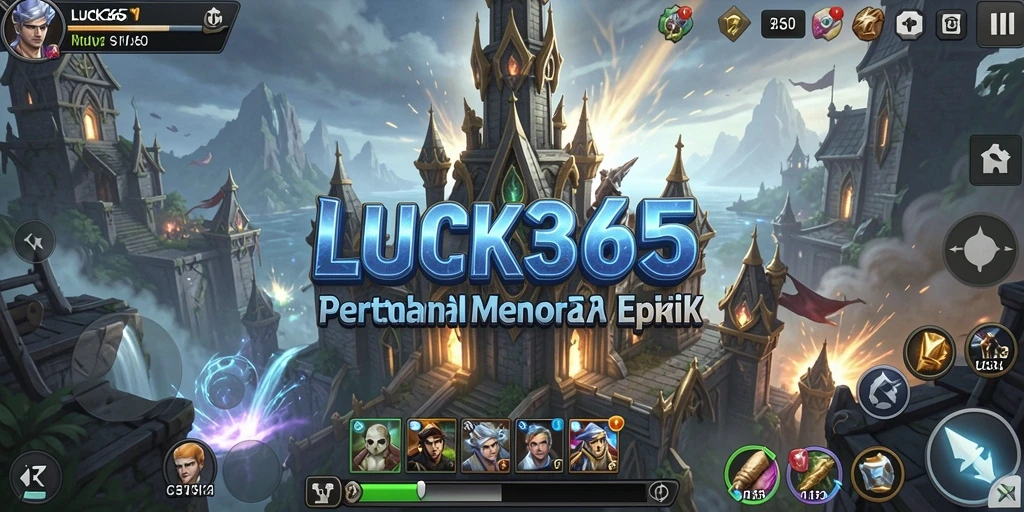 Tampilan gameplay menara pertahanan yang menegangkan dan penuh aksi.