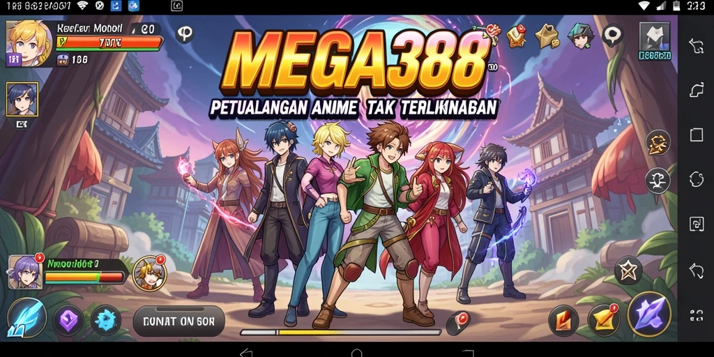 Tampilan gameplay MEGA388 yang menakjubkan dan penuh aksi.