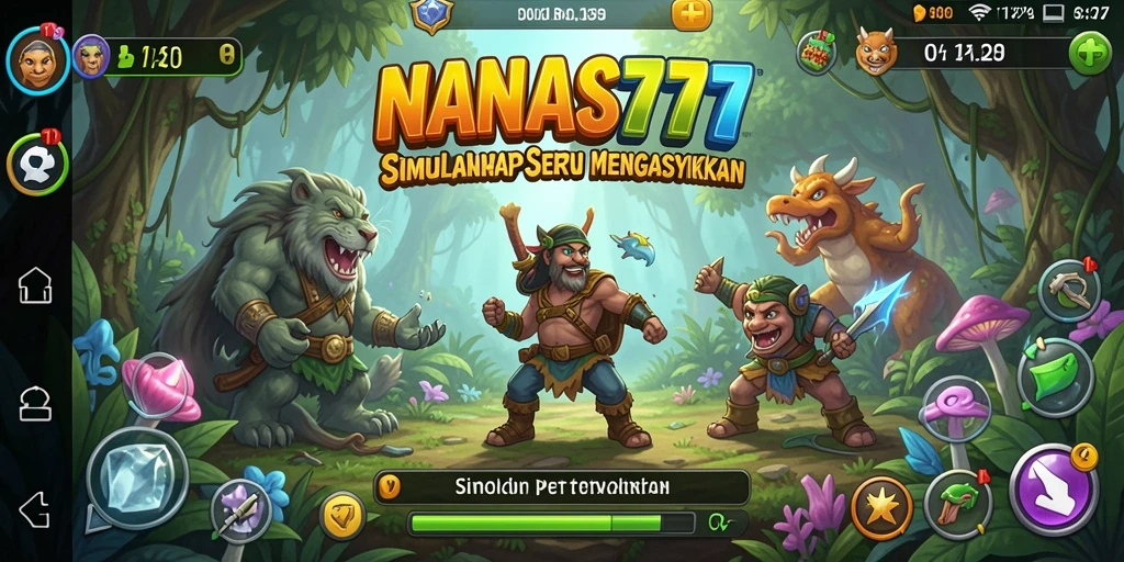 Tampilan gameplay NANAS777 yang menarik dan mengasyikkan.