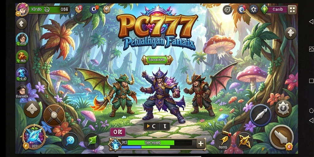 Tangkapan layar menunjukkan momen menarik dalam gameplay PC777.