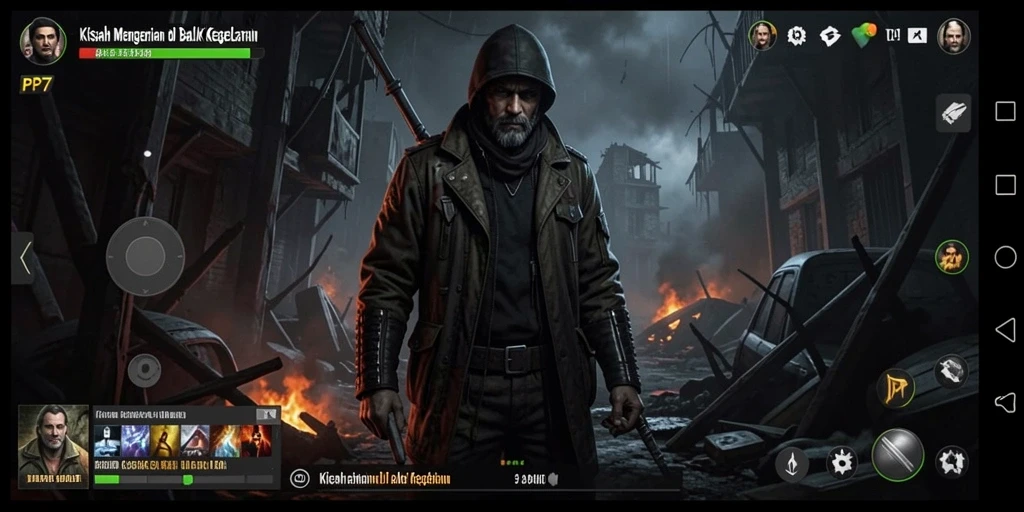 Tampilan gameplay PP7 yang menegangkan dan mencekam.