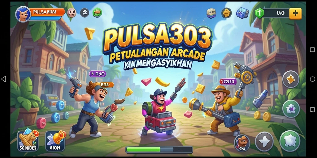 Screenshot utama PULSA303 menampilkan gameplay Arcade yang sangat menarik.