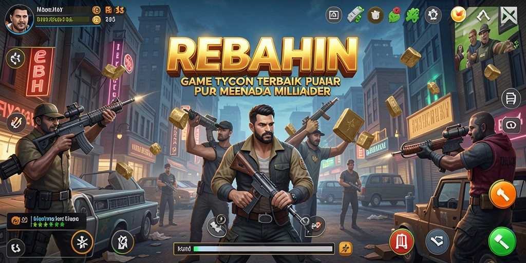 Tangkapan layar REBAHIN menampilkan gameplay Tycoon yang menantang.