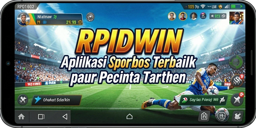 Tampilan gameplay RPIDWIN saat beraksi, menunjukkan fitur sportsbook yang menarik.