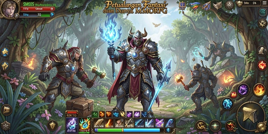 Tampilan luar biasa dari petualangan MMORPG di SM605.